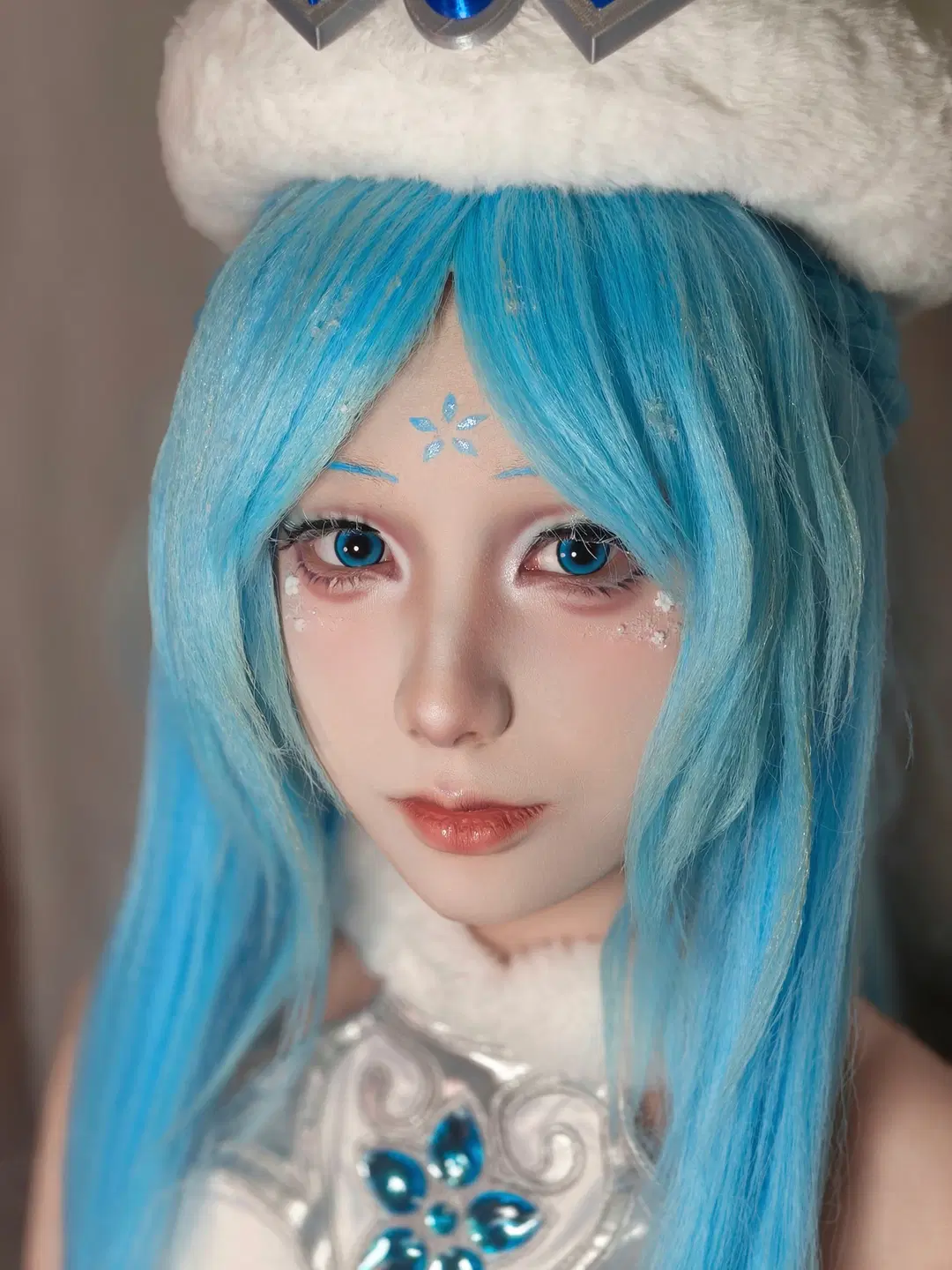 王昭君cos, cos妆面, 王昭君原皮, 冰雪妆, 南宁妆娘