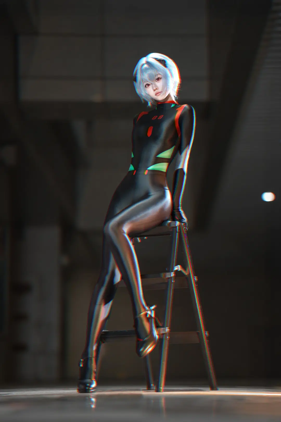 cosplay, 漫展场照, 绫波丽cos, EVA, 黑丽