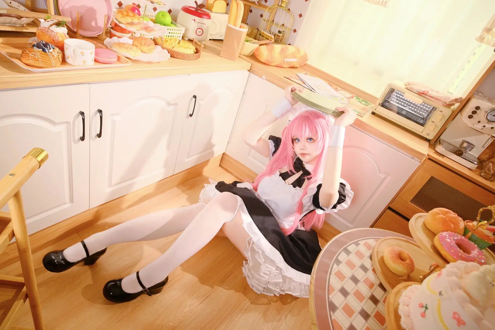 【后藤独cos】孤独摇滚波奇酱女仆装正片分享 - QqQ - 第8张
