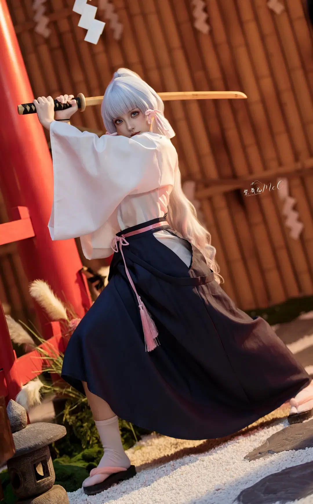 【神里绫华cos】和风木刀动作参考与拍摄分享 - 紫舞龙McC - 第3张