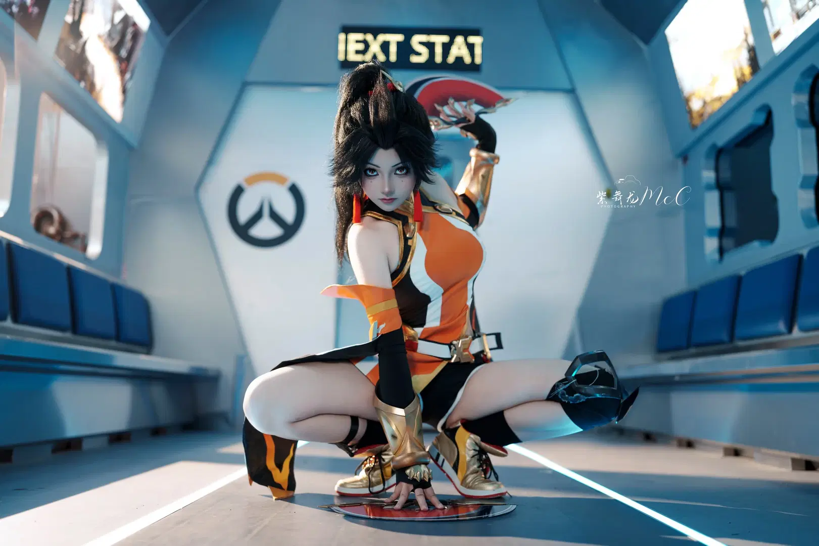 动作参考, 守望先锋, 游戏角色扮演, 科幻风cosplay, 安燃cos