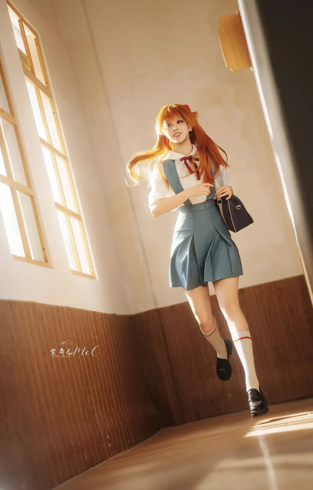 [Asuka Cosplay] Neon Genesis Evangelion graduation season campus light and shadow by 紫舞龙McC - Image 4