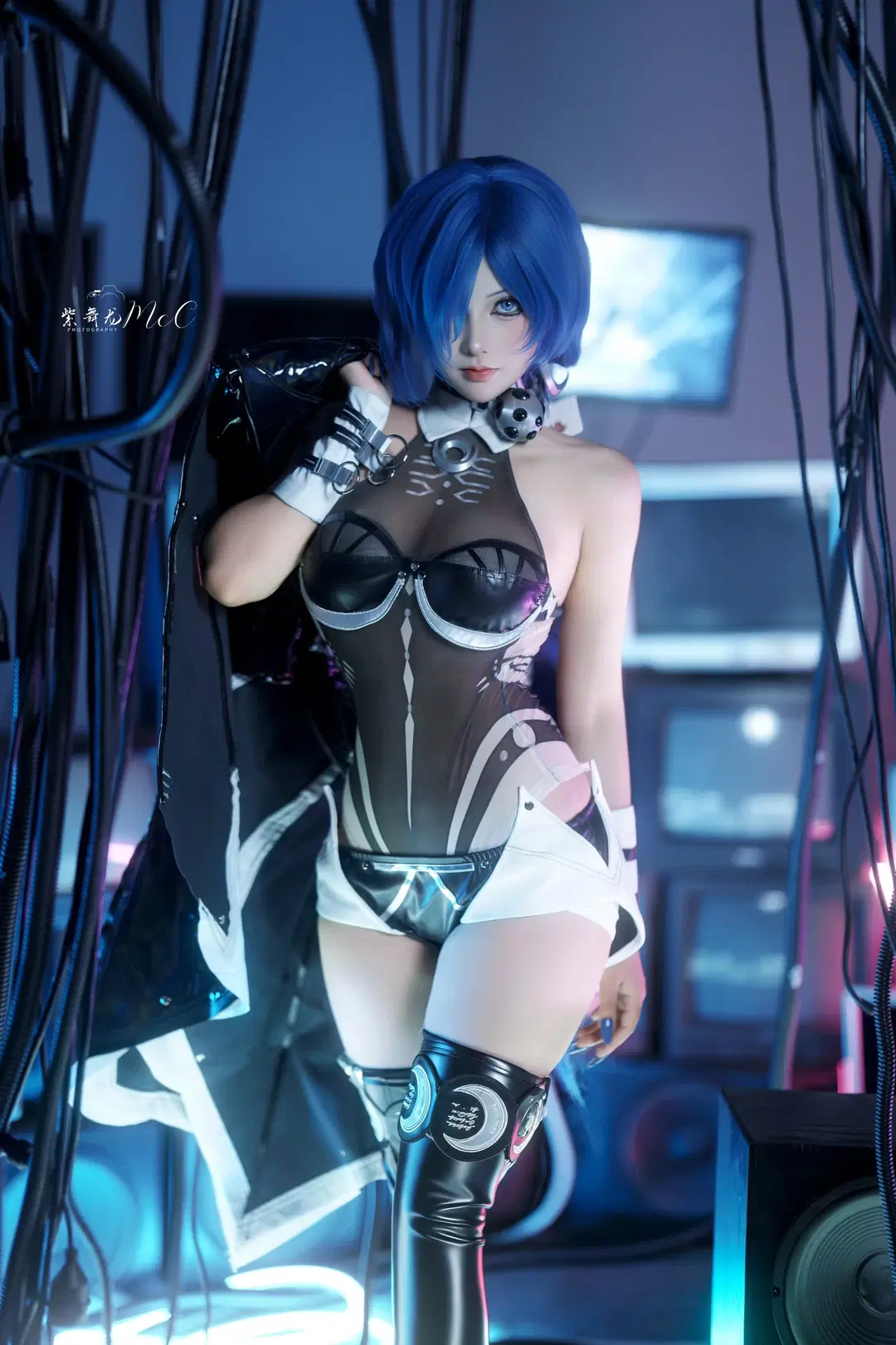 绝区零, cosplay, 赛博朋克, 漆皮长靴, 普罗米亚