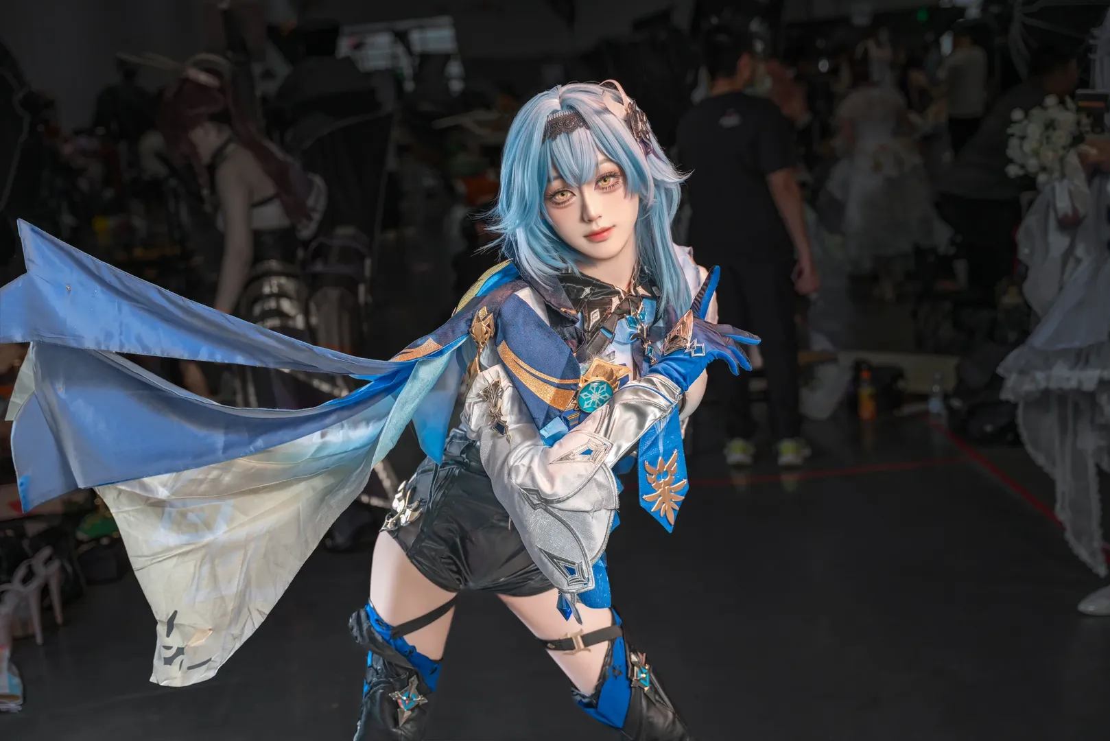 原神, cosplay, 优菈cos, 蓝发角色, 漫展拍摄 - 第2张