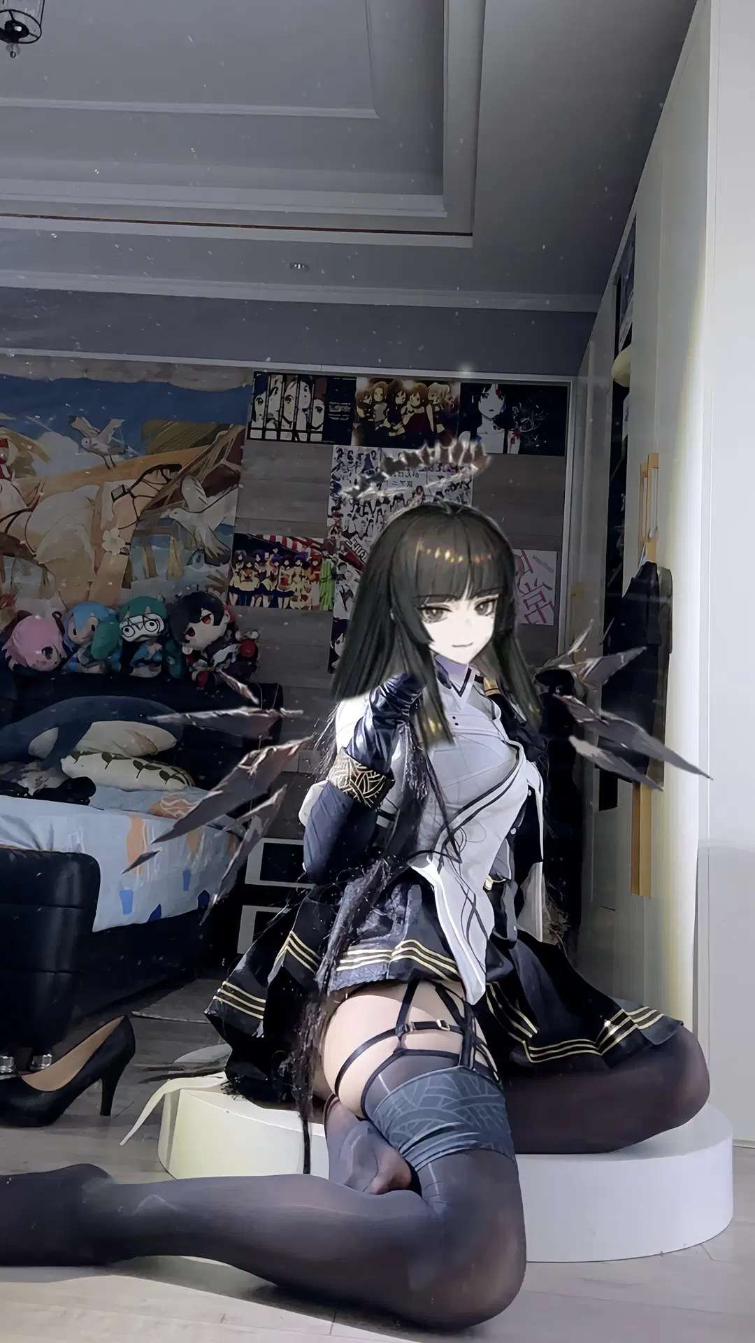 二次元cosplay, 明日方舟, 黑长直, 黑丝, 阿尔图罗cos