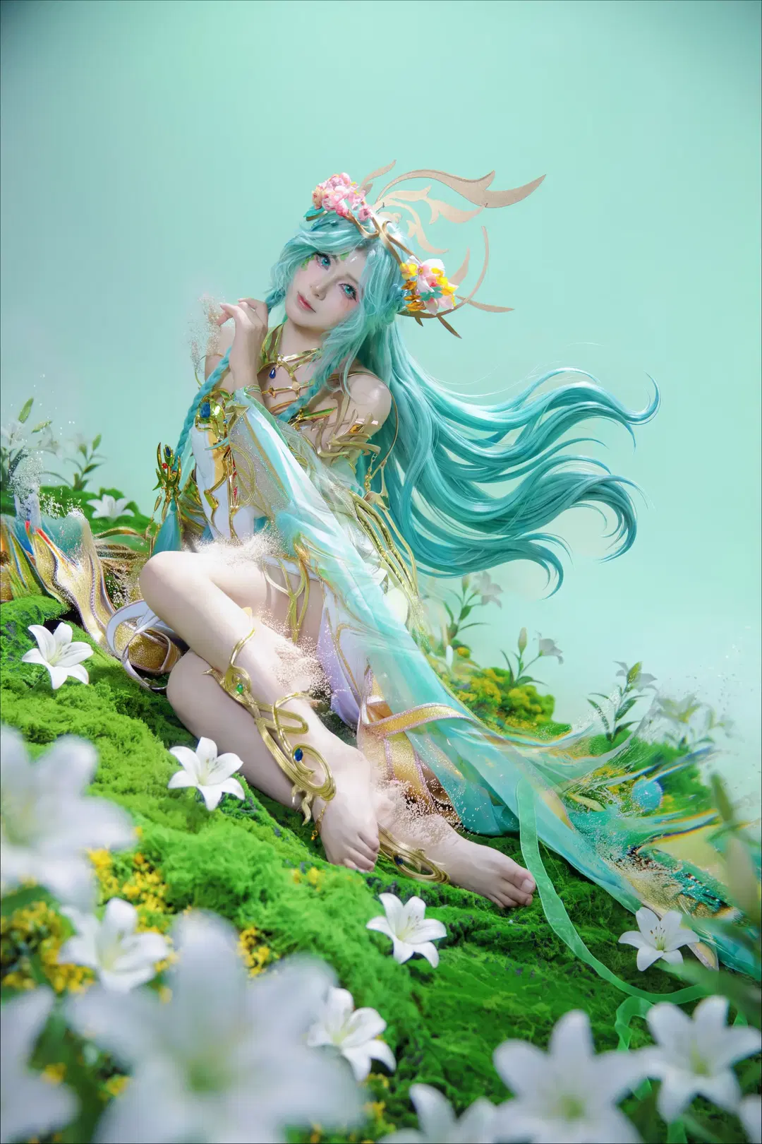 Diaochan cosplay: Honor of Kings Diaochan Mucha Style — Exquisite Phantasm of Blossoms and Butterflies by 妈耶 - Image 3