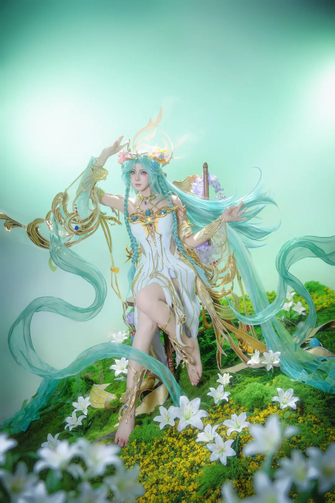 Honor of Kings, Diaochan cosplay, Mucha style, Honor of Kings Diaochan, Mori-style cosplay