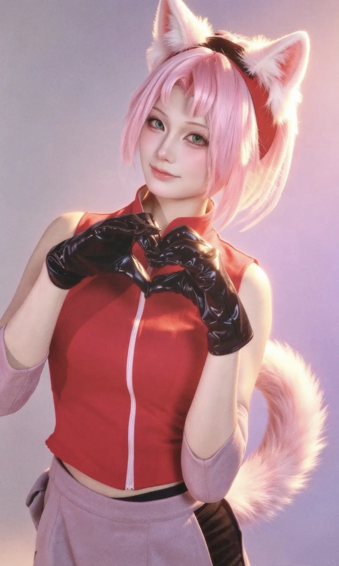 【春野樱cos】火影忍者里的粉色元气少女 - 延迟完熟大芒果 - 第2张