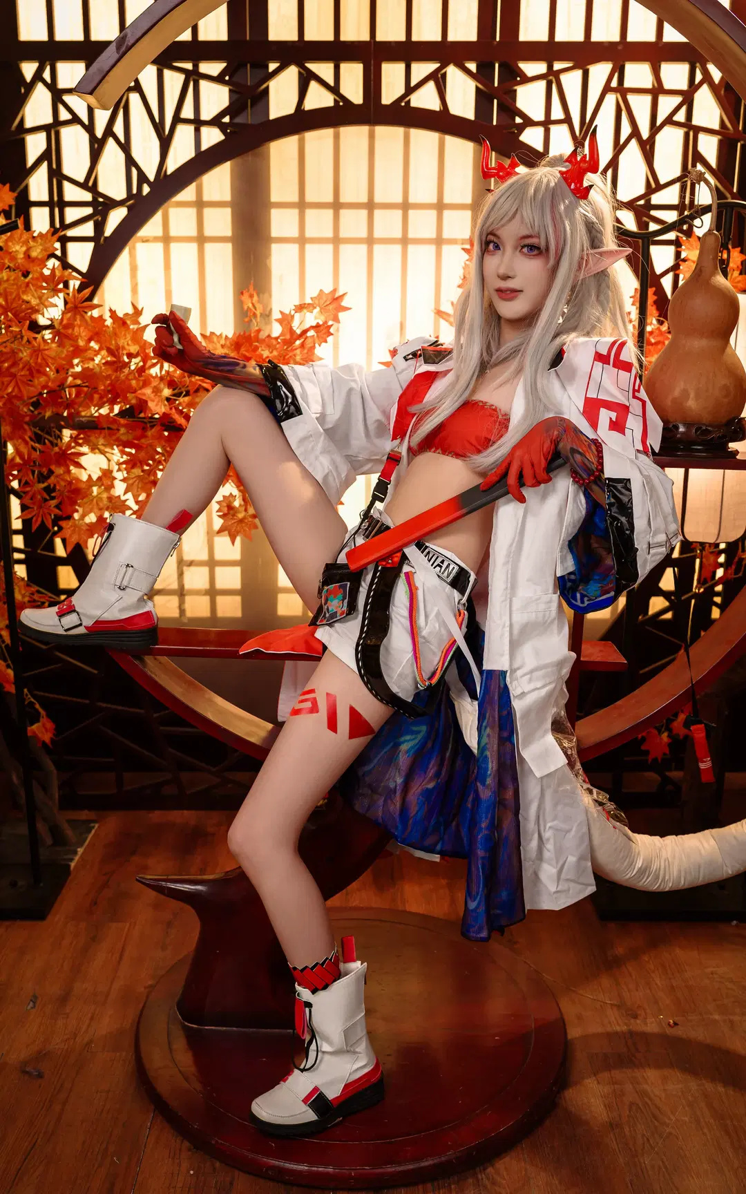 cosplay, cos正片, 明日方舟, 年cos, 长筒袜