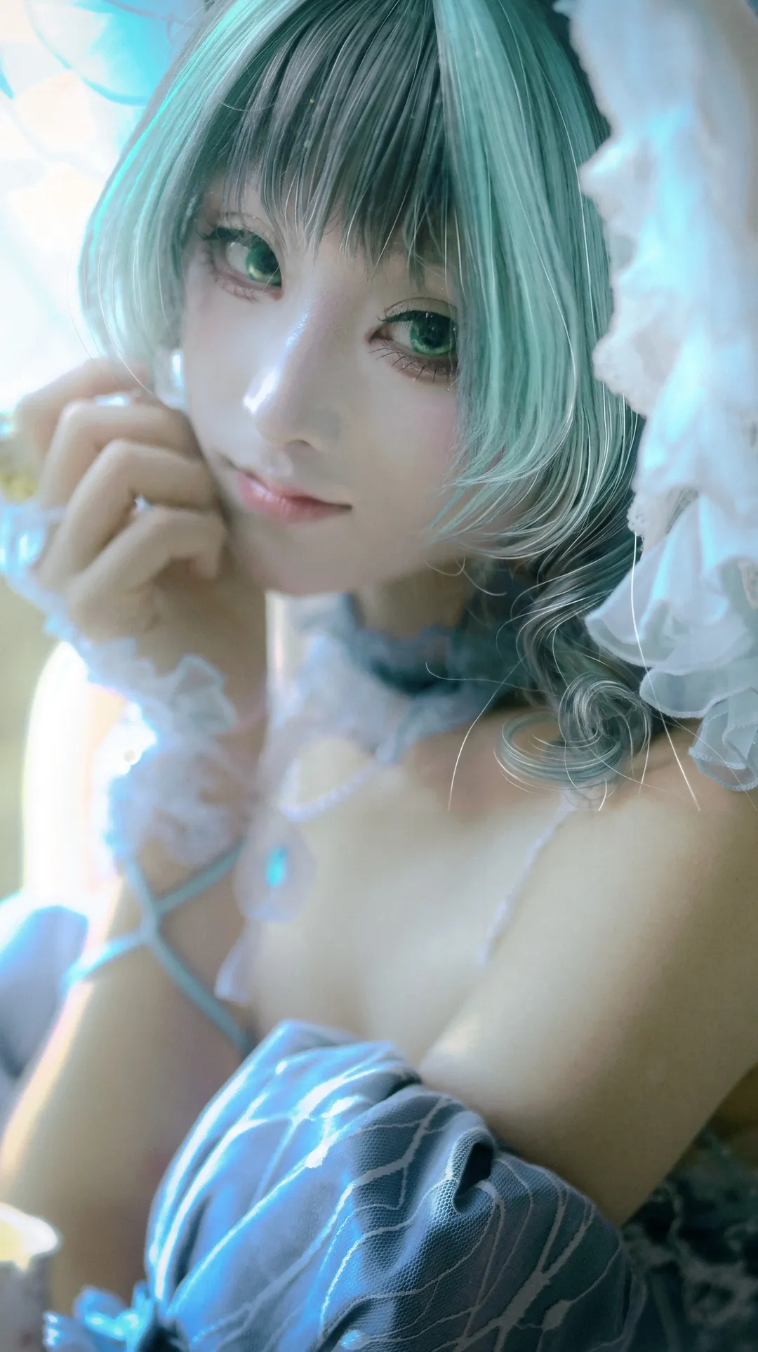 二次元摄影, 柴郡cos, 碧蓝航线, 蕾丝服装, 废稿分享 - 第2张