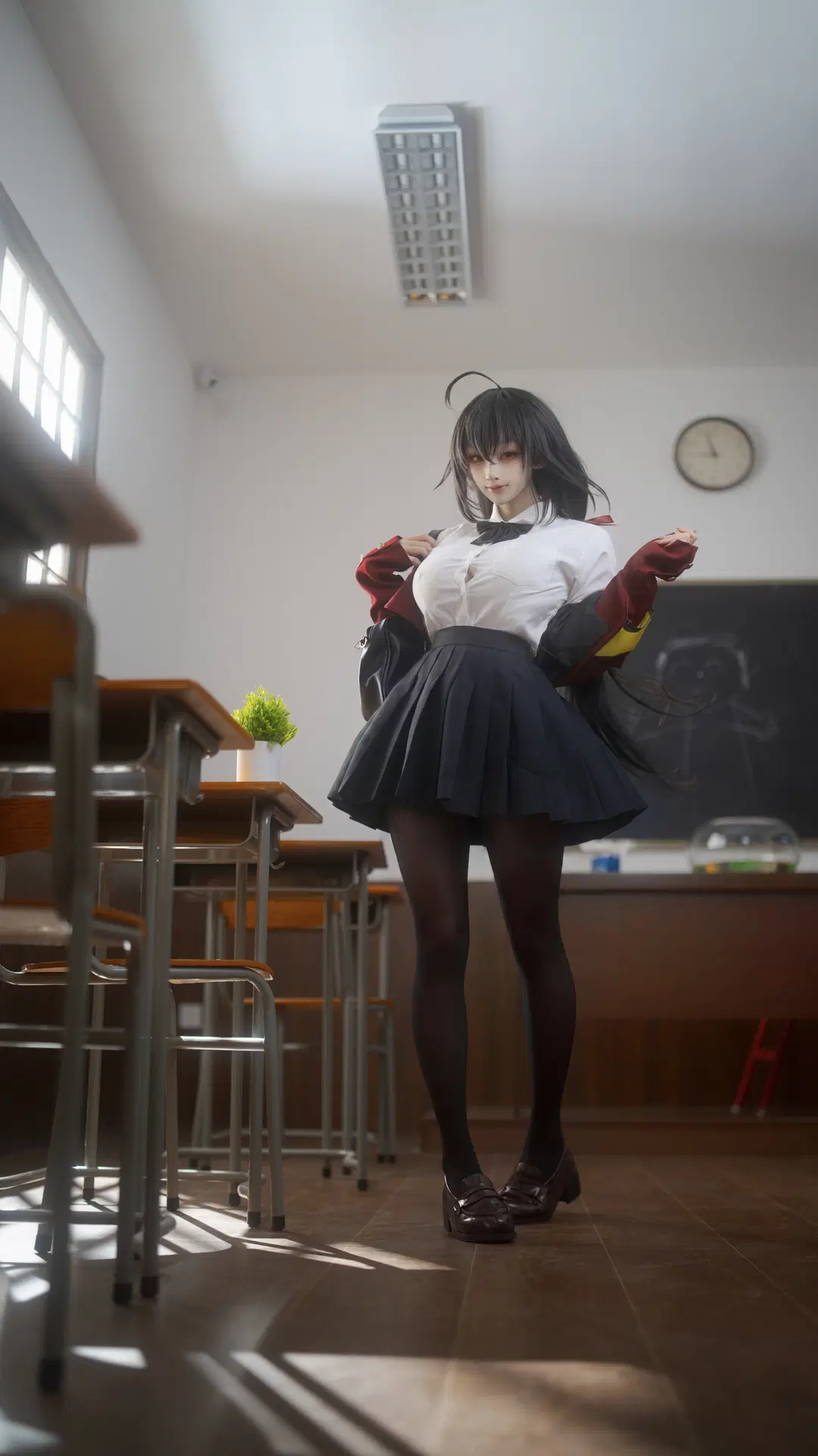 cosplay, 黑丝, 教室写真, 制服少女, PSD年度盛典