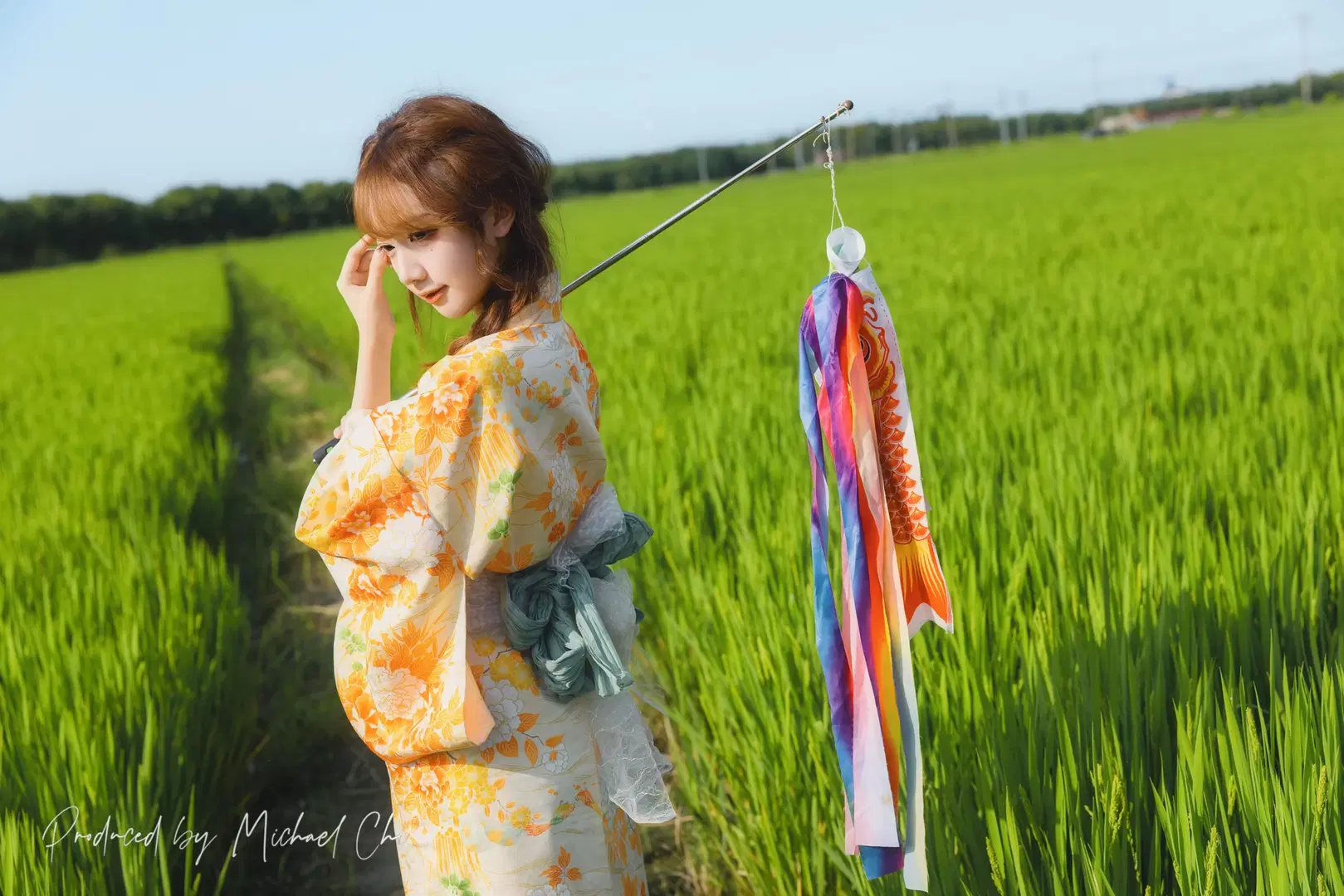 夏末稻田里的日系浴衣写真 - 翻版小霸王 - 第2张