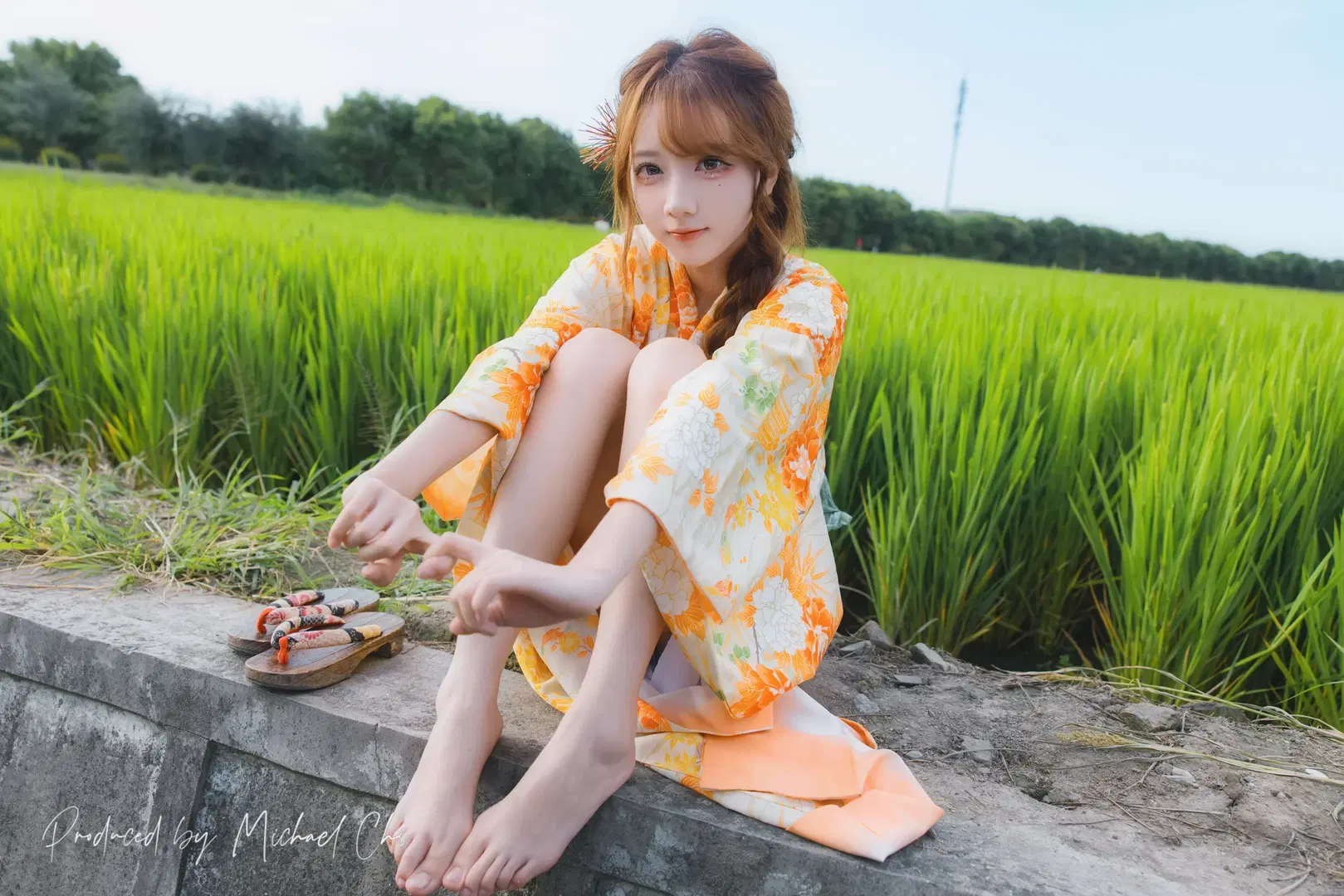 夏末稻田里的日系浴衣写真 - 翻版小霸王 - 第3张