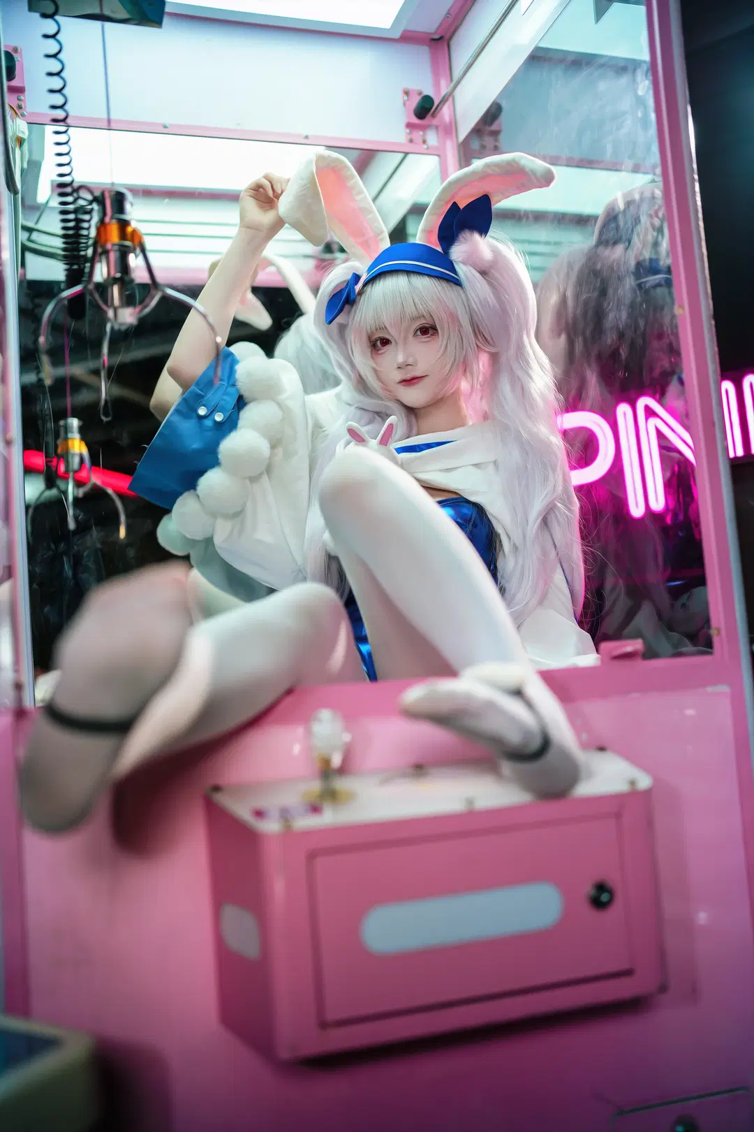 【ラフィー コスプレ】アズールレーン バニーガール衣装 クレーンゲームとビリヤード場の奇妙な出会い - jimmywang - 3枚目