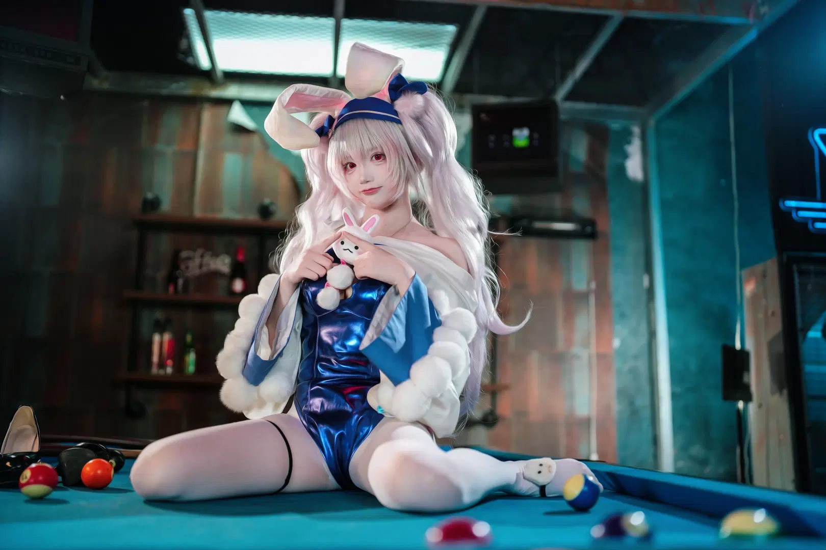 【ラフィー コスプレ】アズールレーン バニーガール衣装 クレーンゲームとビリヤード場の奇妙な出会い - jimmywang - 6枚目