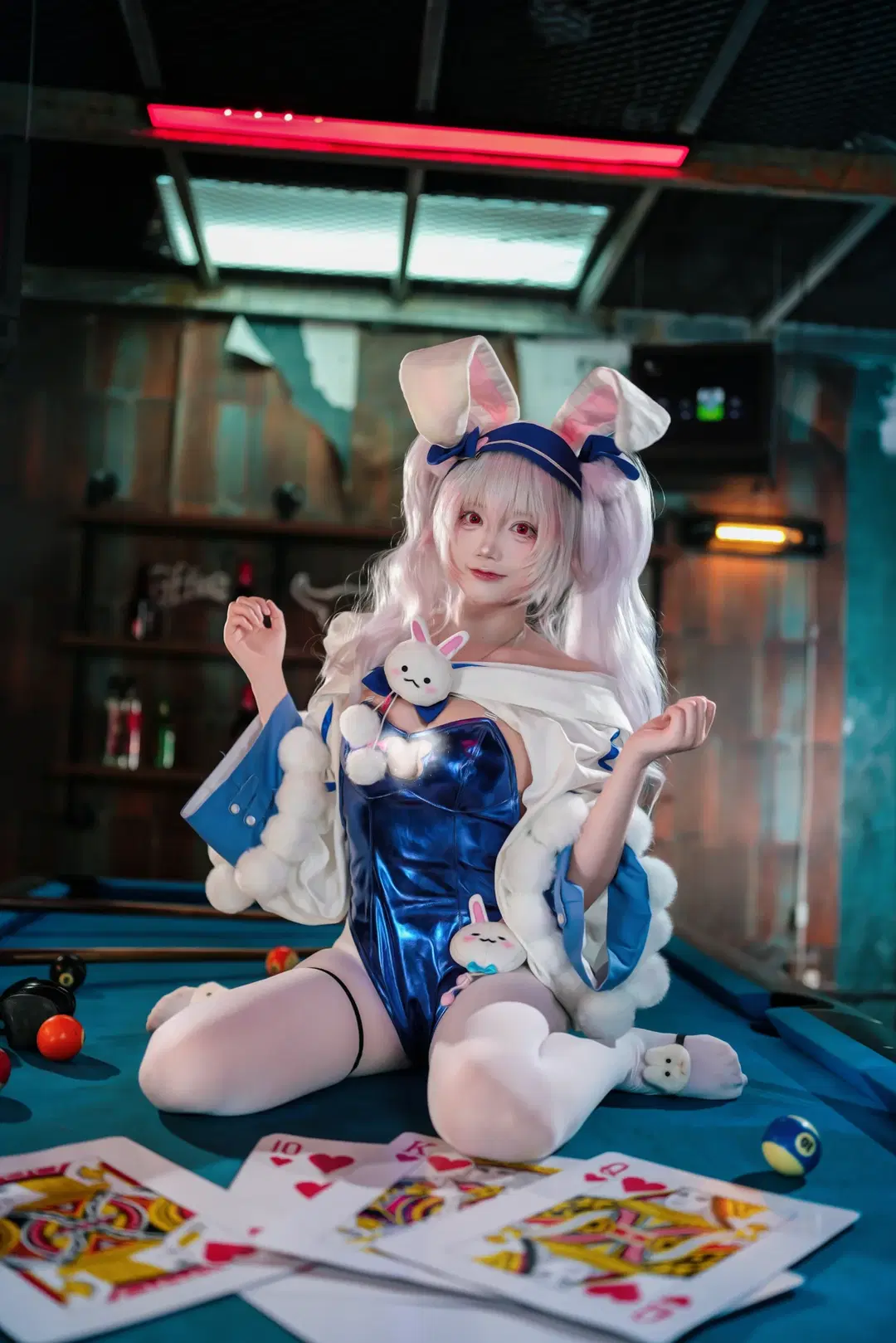 【ラフィー コスプレ】アズールレーン バニーガール衣装 クレーンゲームとビリヤード場の奇妙な出会い - jimmywang - 7枚目