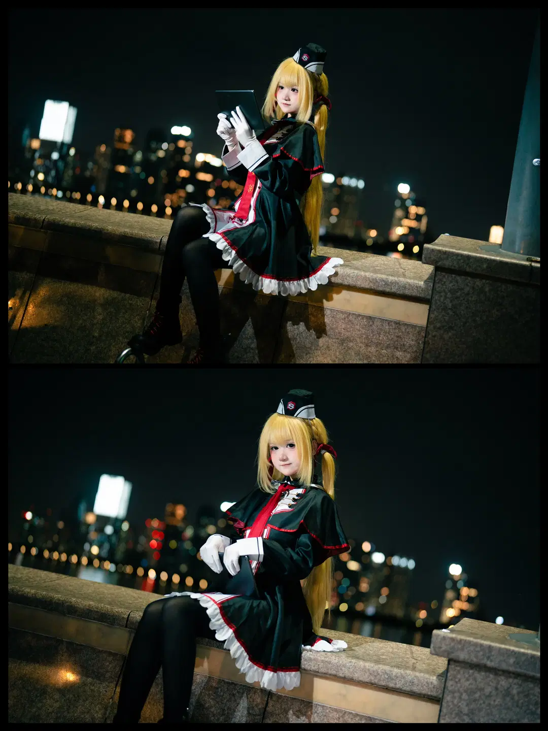 【Arihara Nanami cosplay】RIDDLE JOKER Hacker Girl Riverside Night View by 照烧热带鱼 - Image 3