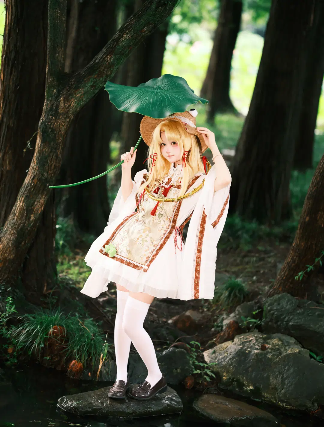 【洩矢诹访子cos】东方project里的灵动蛙影，夏日荷塘纪实 - 照烧热带鱼 - 第4张