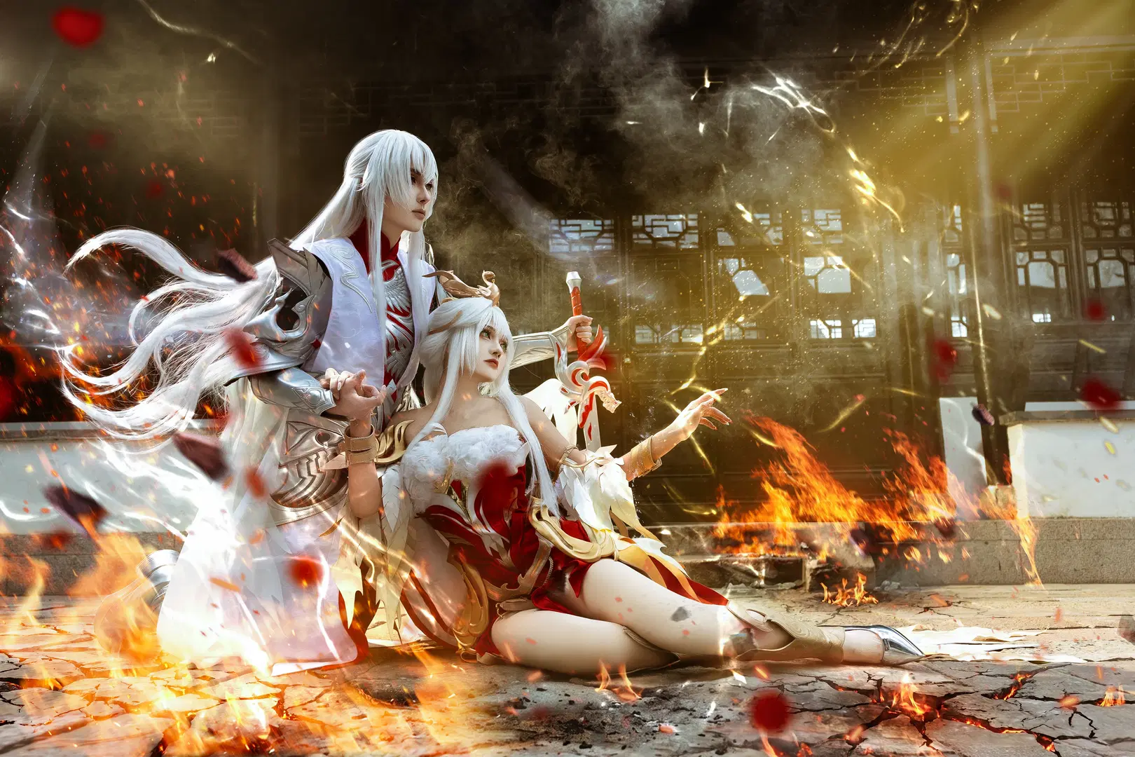 【Wang Zhaojun cosplay】Honor of Kings: Li Bai & Wang Zhaojun Phoenix Seeks Phoenix CP Photoshoot | Traditional style cosplay Li Bai cosplay by 妖小纯_有棚版 - Image 3