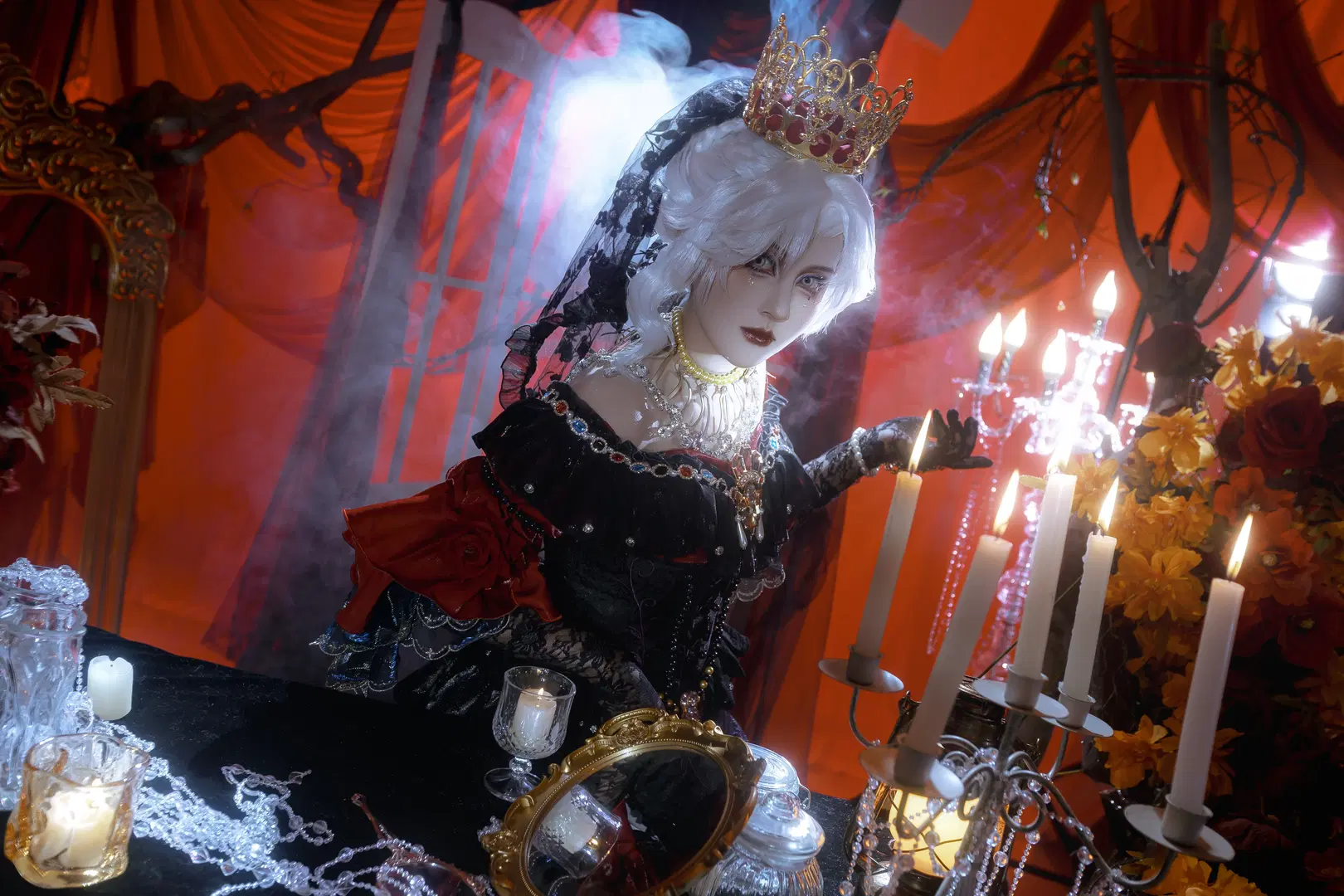 第五人格, 哥特风, 红夫人cos, 红夫人虚妄, 庄园摄影