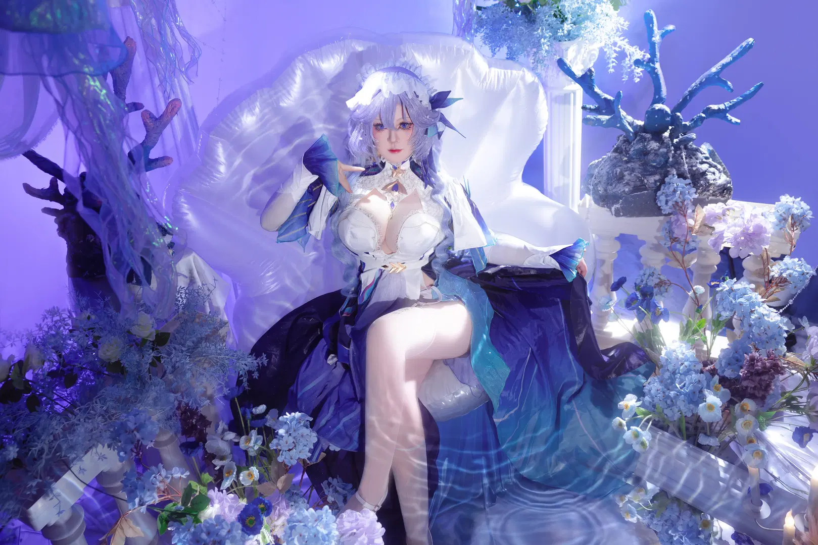 鸣潮, Cosplay, 二次元摄影, 坎特蕾拉cos, 丝袜cos