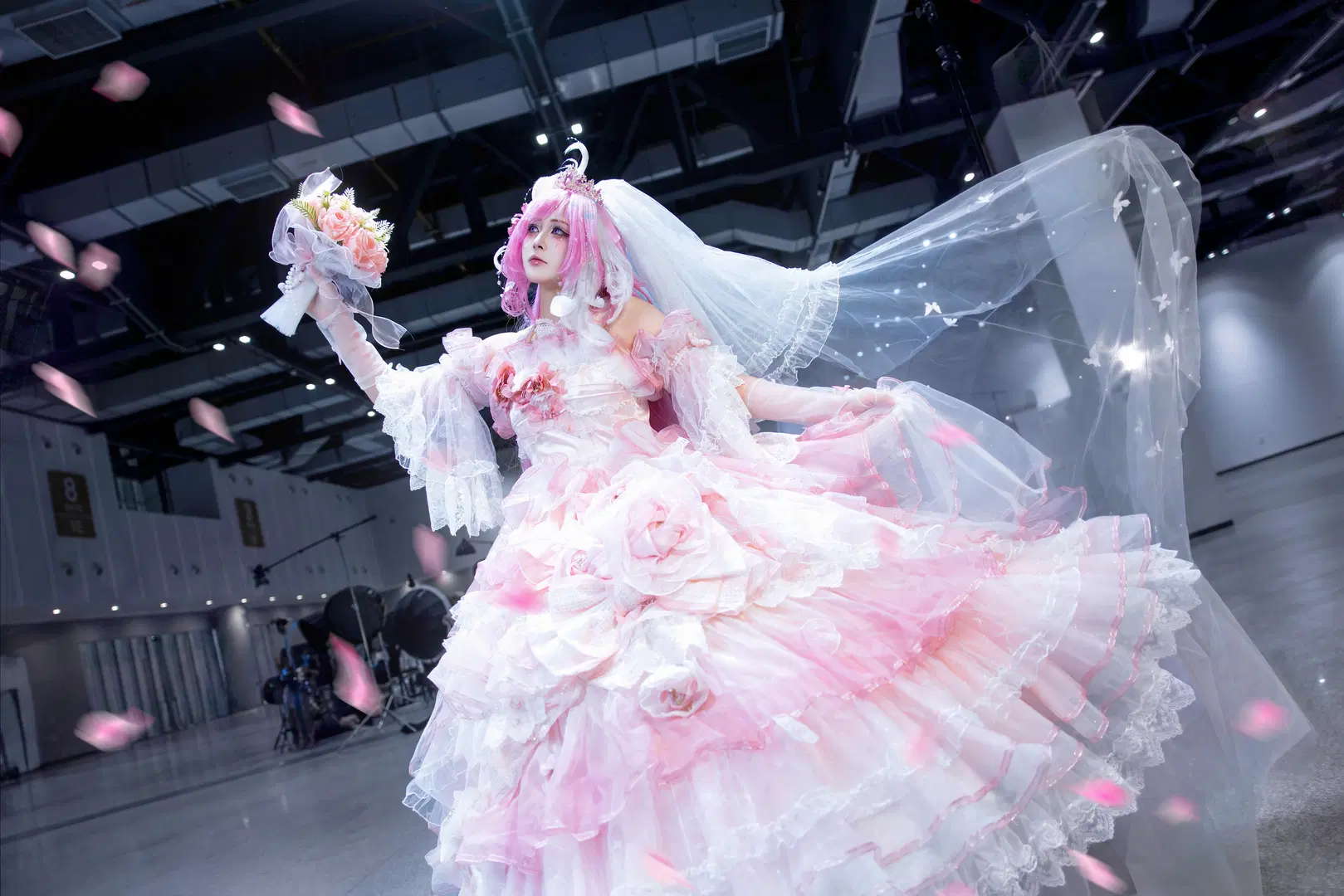エリシア コスプレ, アニメイベント, 花嫁, 杭州夢郷, コスプレ会場写真