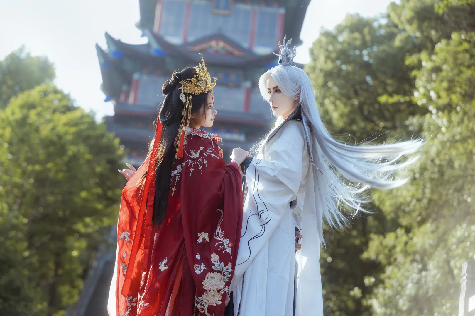 【李慕婉cos】仙逆红衣金冠，与王林共赴一场江湖 - 妖小纯_有棚版 - 第3张