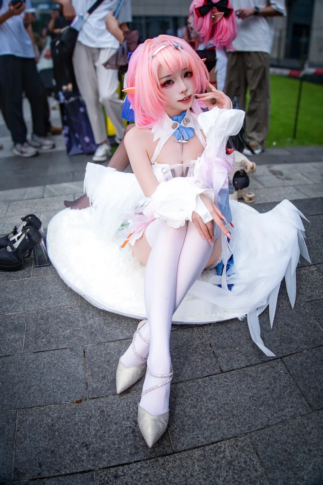 Zenless Zone Zero, 2D, Convention photos, White stockings, Remielle cosplay