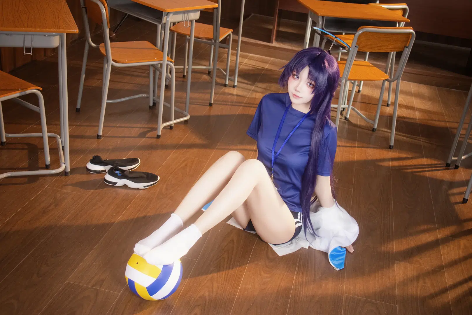 【ユウカ コスプレ】教室で流す汗、体操服で過ごす日常 - ShalloWhite - 4枚目