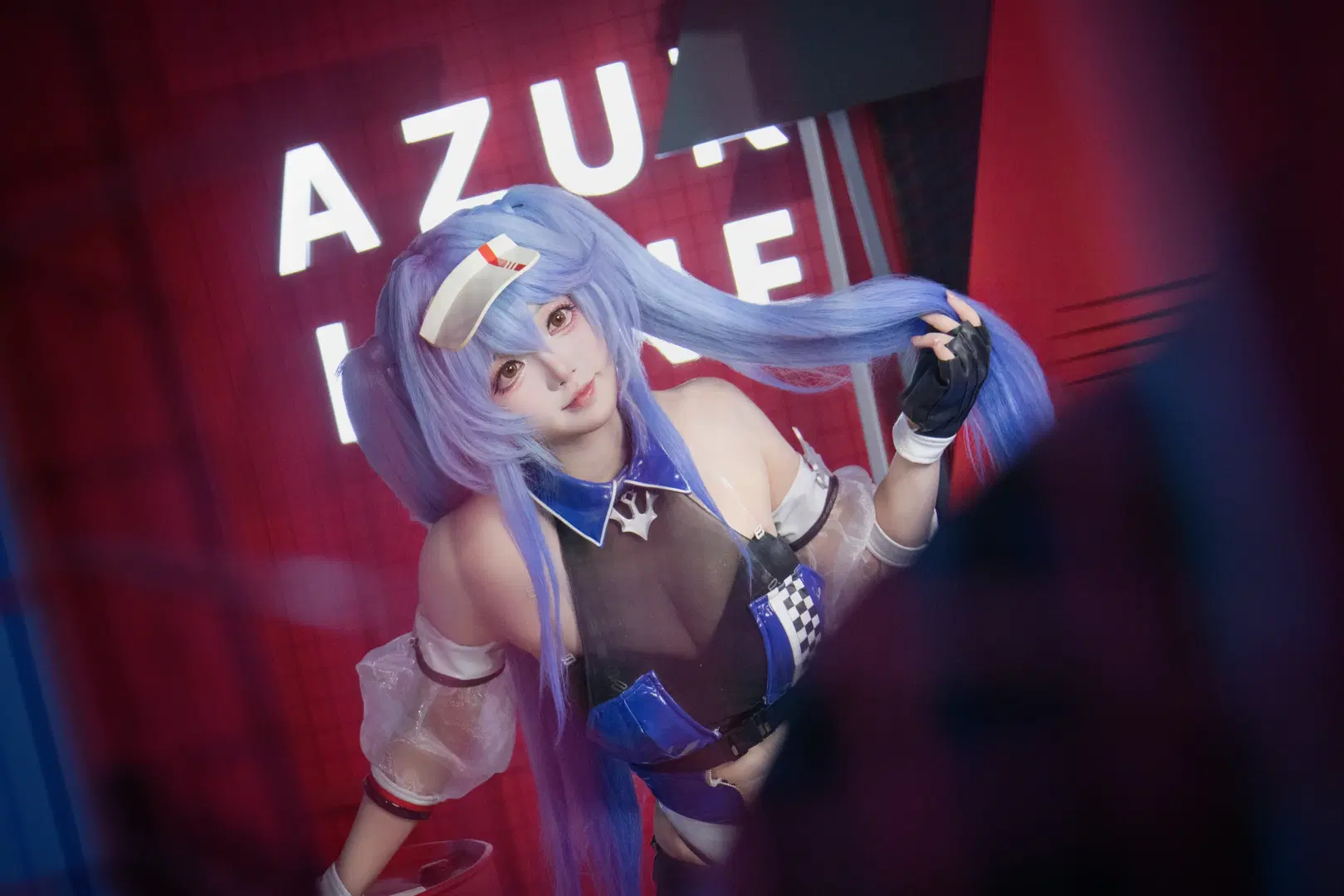 Azur Lane Racing suit cosplay: The blue tempest on the racetrack by ShalloWhite - Image 2