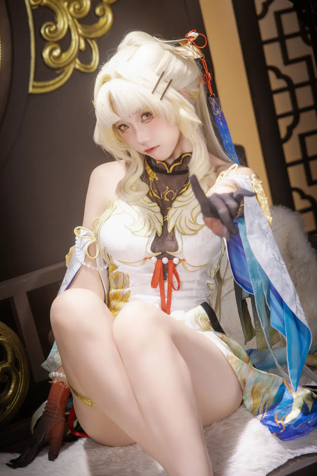 【穗穗cos】鸣潮国风少女，折扇轻摇间的古典韵味 - ShalloWhite - 第4张