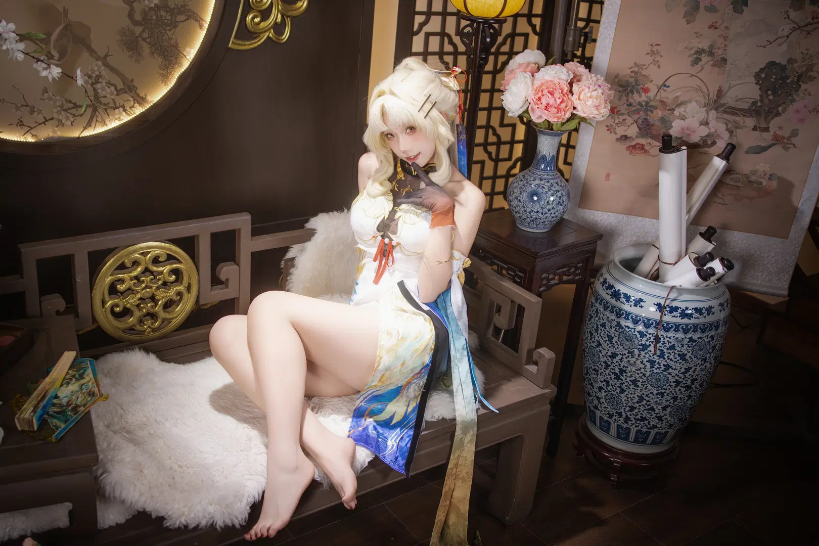 【穗穗cos】鸣潮国风少女，折扇轻摇间的古典韵味 - ShalloWhite - 第5张