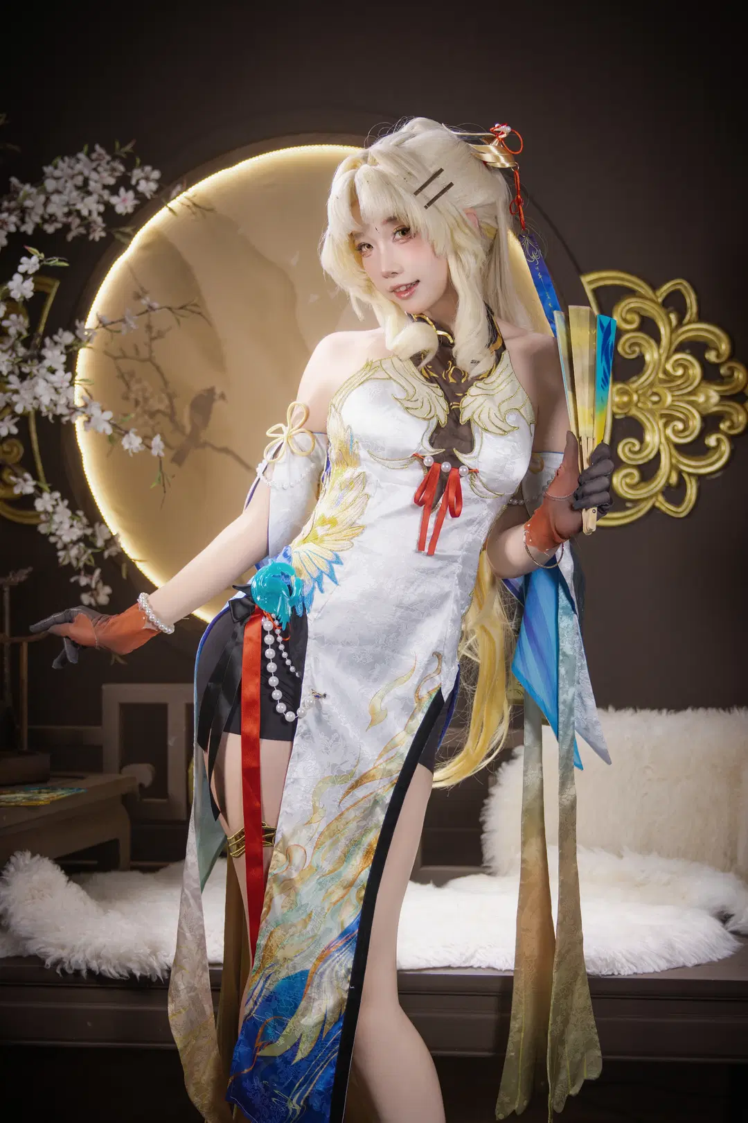 鸣潮, 二次元摄影, 古风cos, 国风旗袍, 穗穗cos