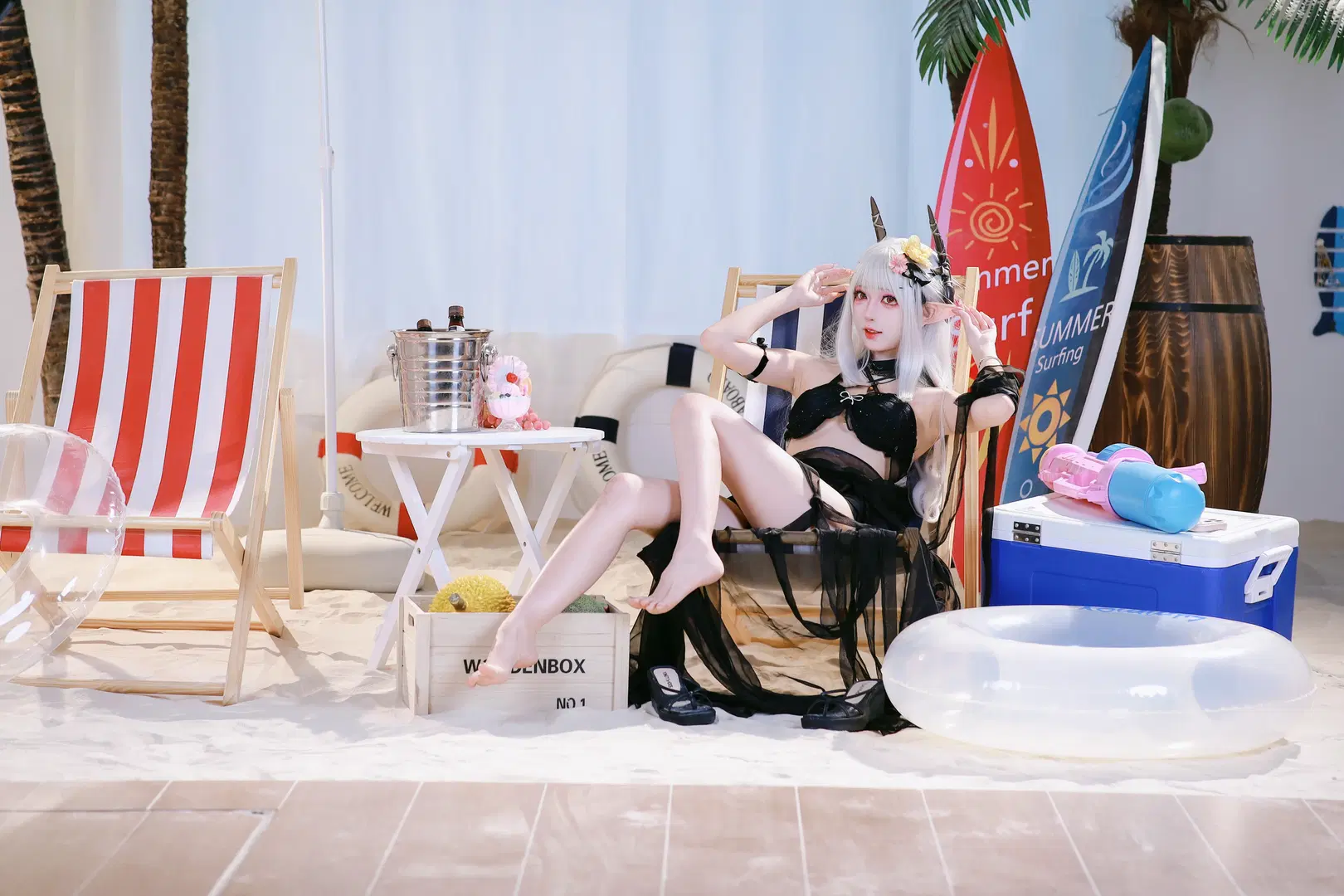 【マドロック コスプレ】『アークナイツ』真夏の水着：ビーチリゾートで過ごす至福のひととき - GLLL0425 - 2枚目