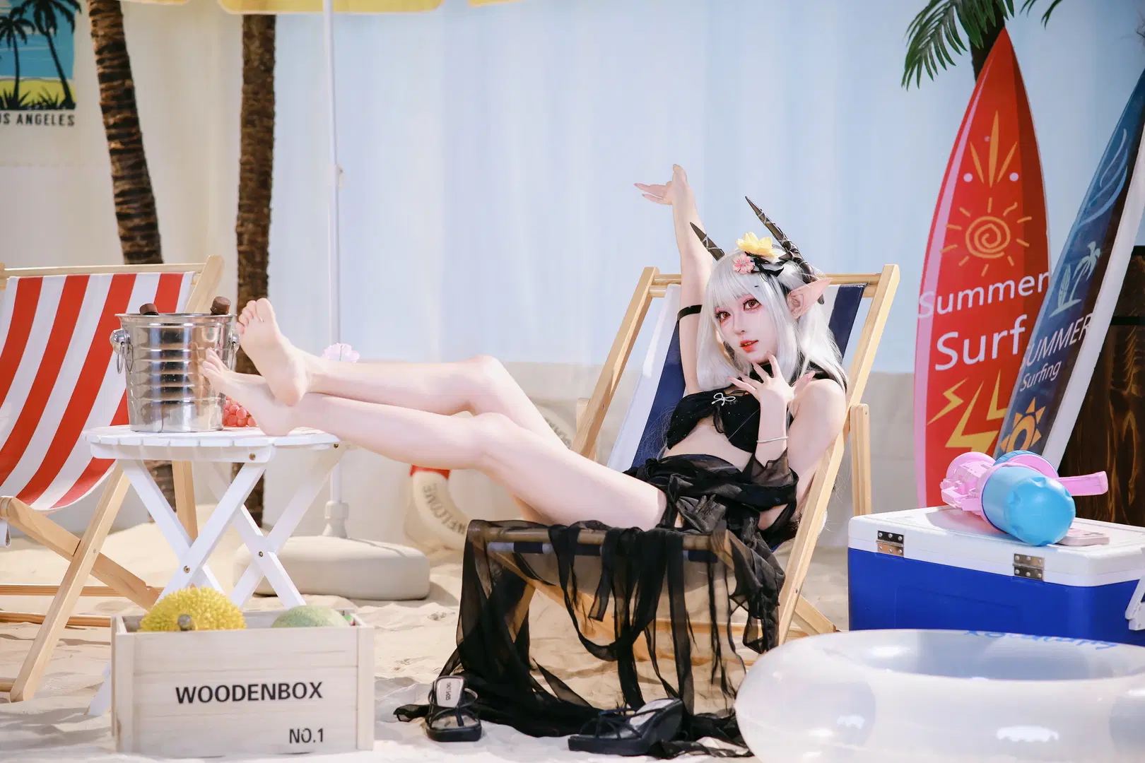 【マドロック コスプレ】『アークナイツ』真夏の水着：ビーチリゾートで過ごす至福のひととき - GLLL0425 - 3枚目