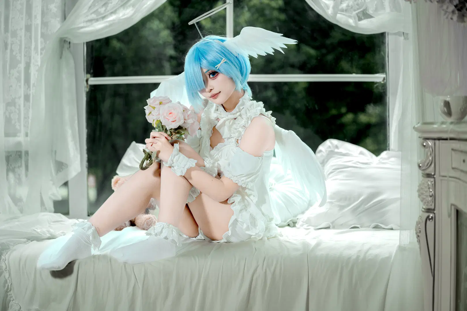 cosplay, 二次元攝影, 從零開始的異世界, 白絲, 天使