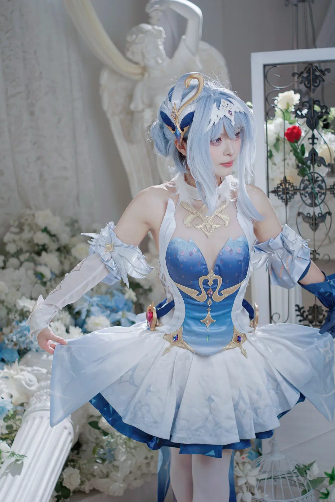 [Odette cosplay] Genshin Impact Snezhnaya Elegance: A Dreamlike Vision of Pianos and Floral Seas by 薄荷起司喵 - Image 3