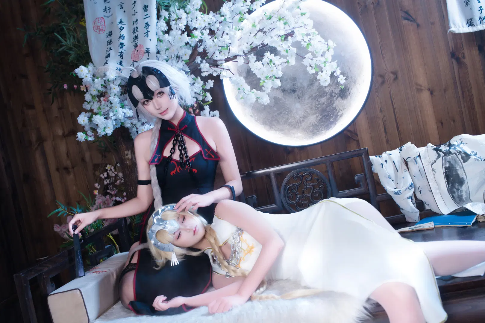 [Jalter cosplay] Fate/Grand Order: Jeanne Sisters' Qipao-Style Photo Collection by 克克子 - Image 4