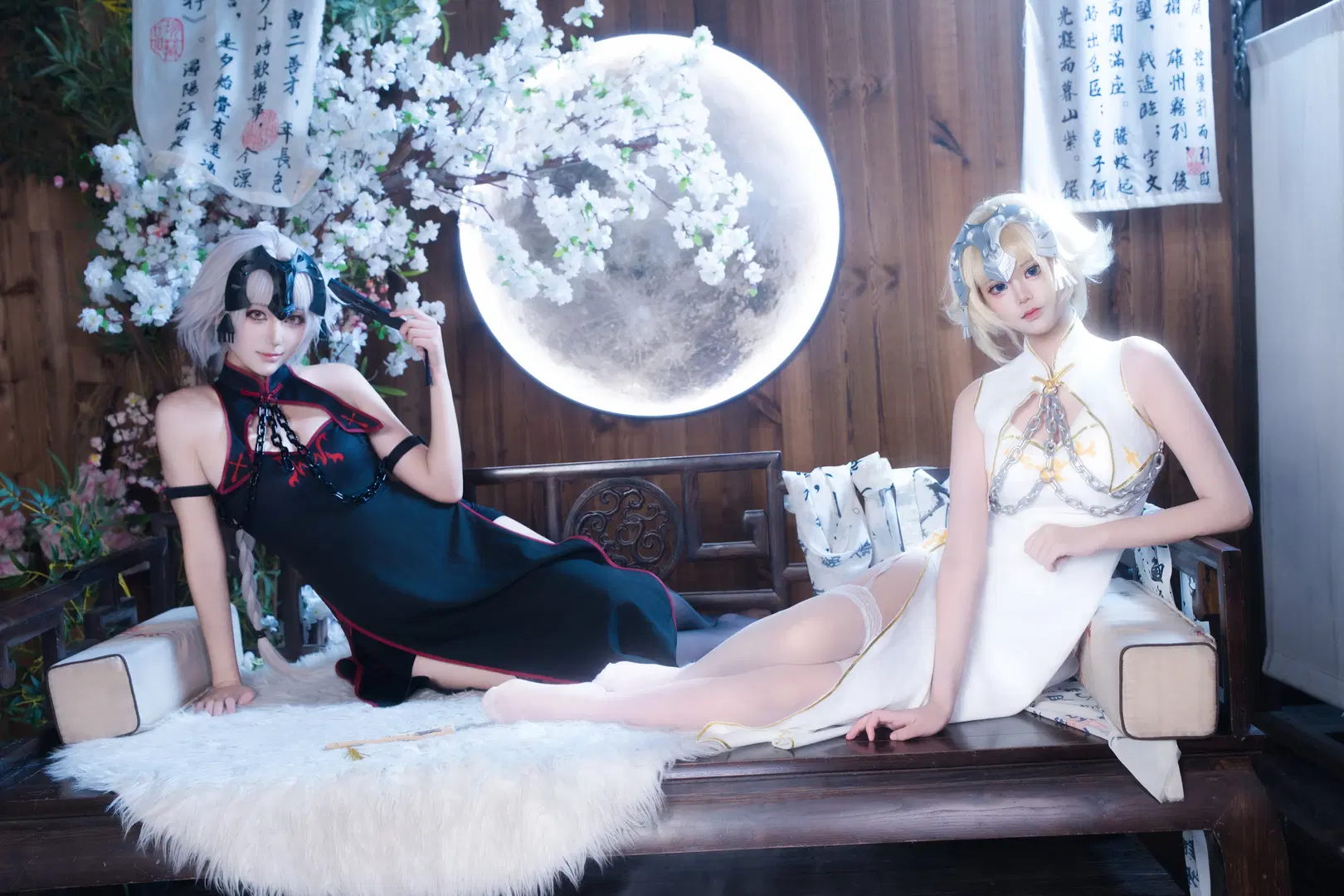 [Jalter cosplay] Fate/Grand Order: Jeanne Sisters' Qipao-Style Photo Collection by 克克子 - Image 5