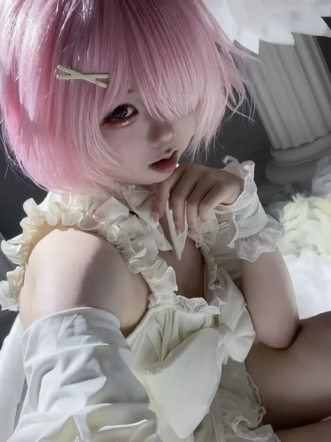 [Ram cosplay] Re:ZERO -Starting Life in Another World- Live Shoot: A Cool Cutie Under the Hair Light by 小棠 - Image 7