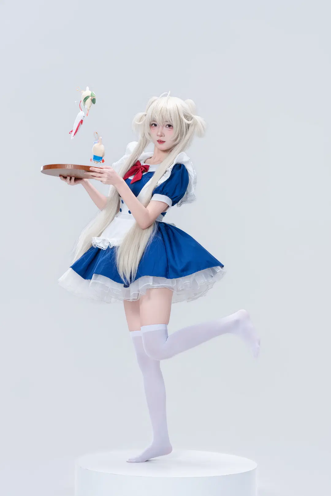 【春日野穹cos】穹妹小女僕裝細節拉滿的棚拍記錄 - 南朝花月 - 第3張