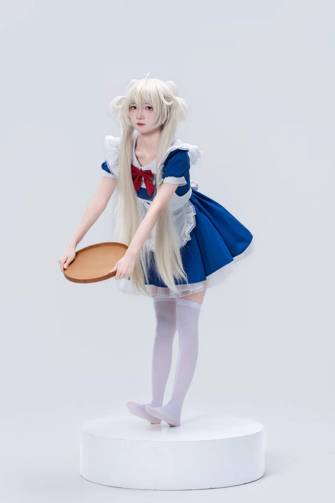 【春日野穹cos】穹妹小女僕裝細節拉滿的棚拍記錄 - 南朝花月 - 第4張