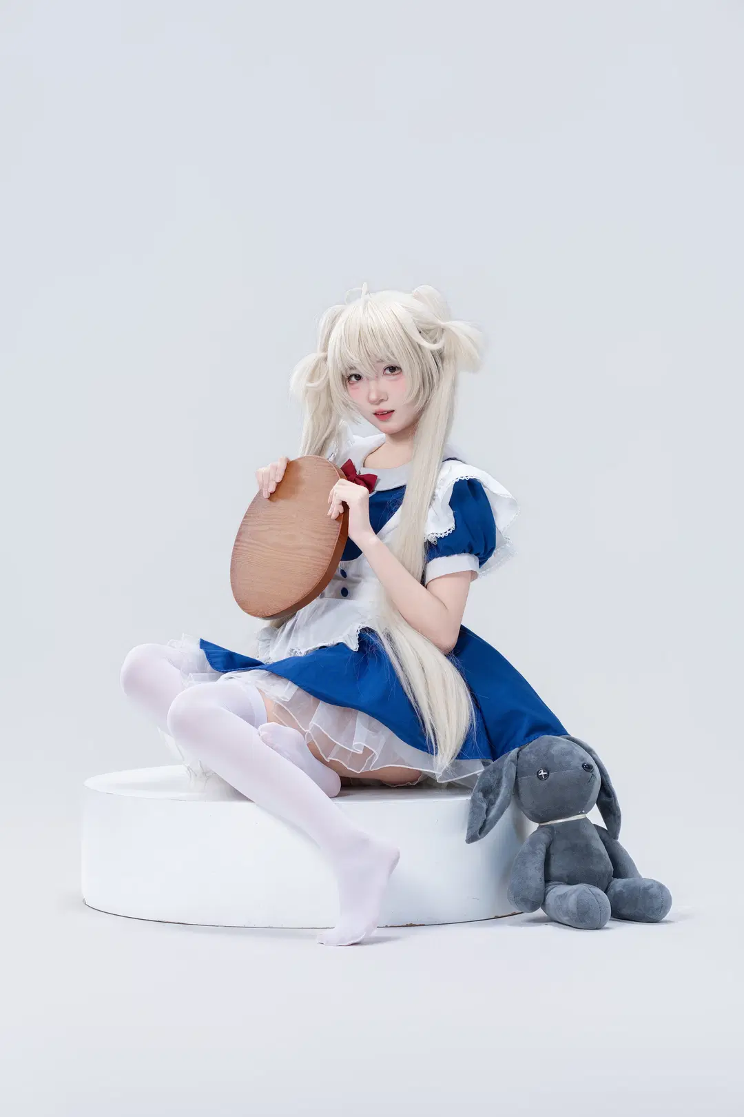 【春日野穹cos】穹妹小女僕裝細節拉滿的棚拍記錄 - 南朝花月 - 第7張