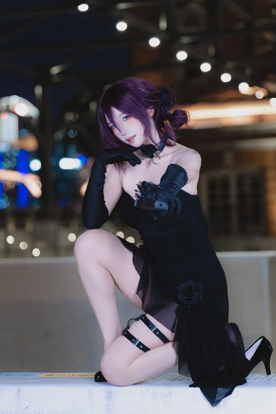 二次元, ポートレート, レゼ コスプレ, チェンソーマン, 夜景ポートレート