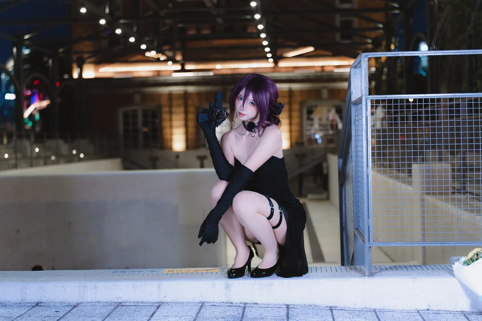 【蕾塞cos】電鋸人裡的炸彈惡魔，夜晚持槍赴約 - 南朝花月 - 第7張