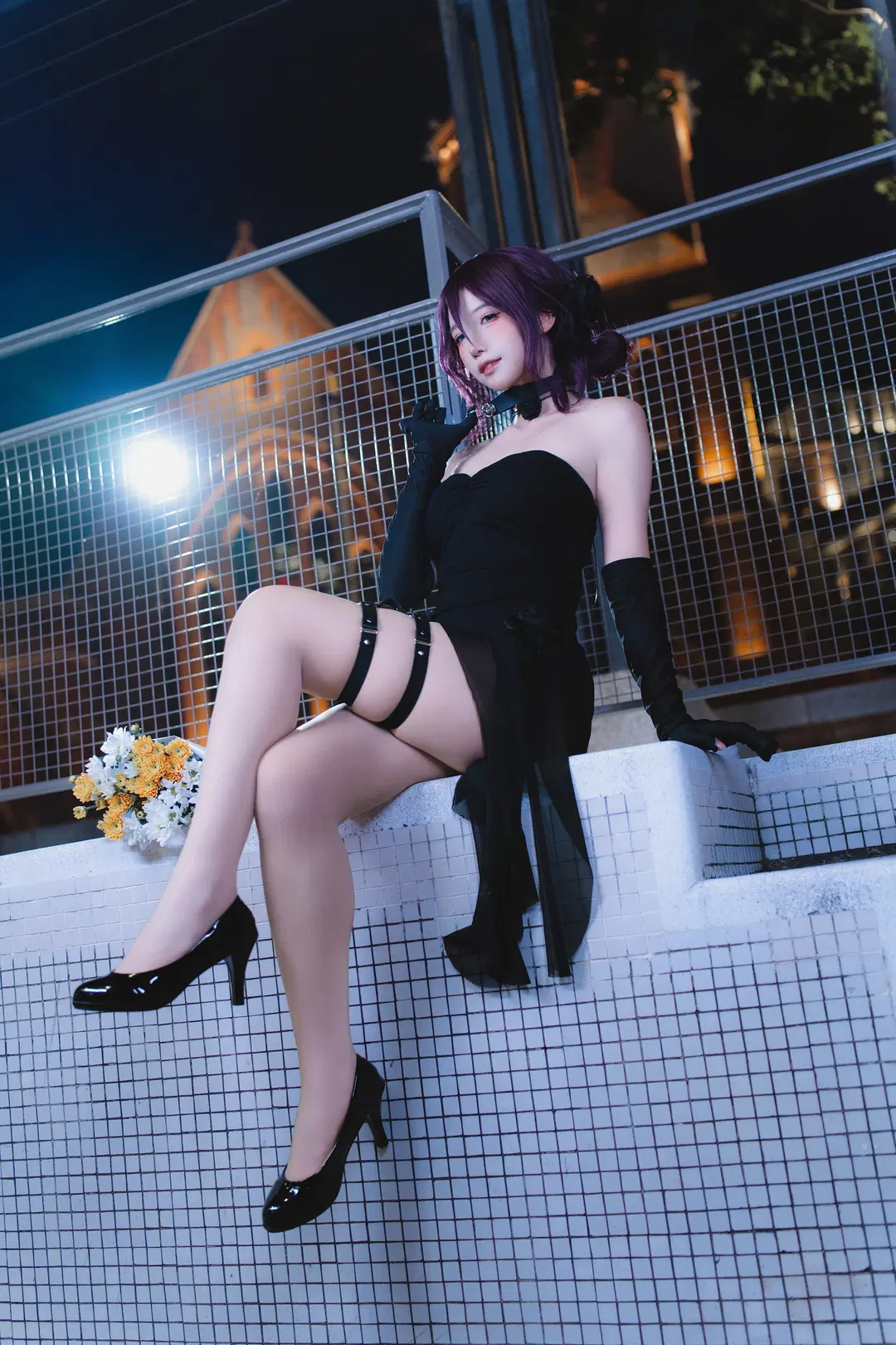【蕾塞cos】電鋸人裡的炸彈惡魔，夜晚持槍赴約 - 南朝花月 - 第8張