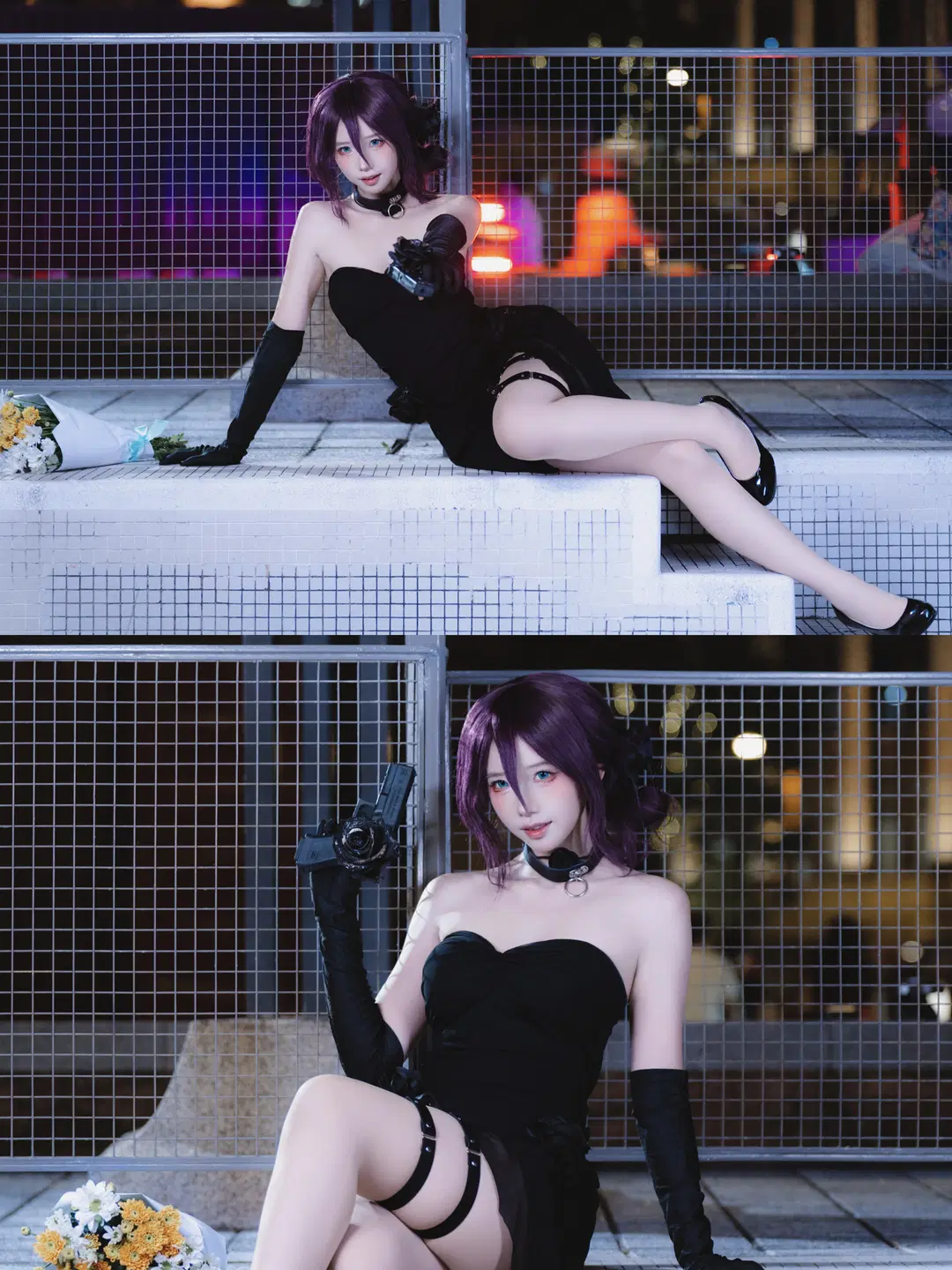 【蕾塞cos】電鋸人裡的炸彈惡魔，夜晚持槍赴約 - 南朝花月 - 第9張