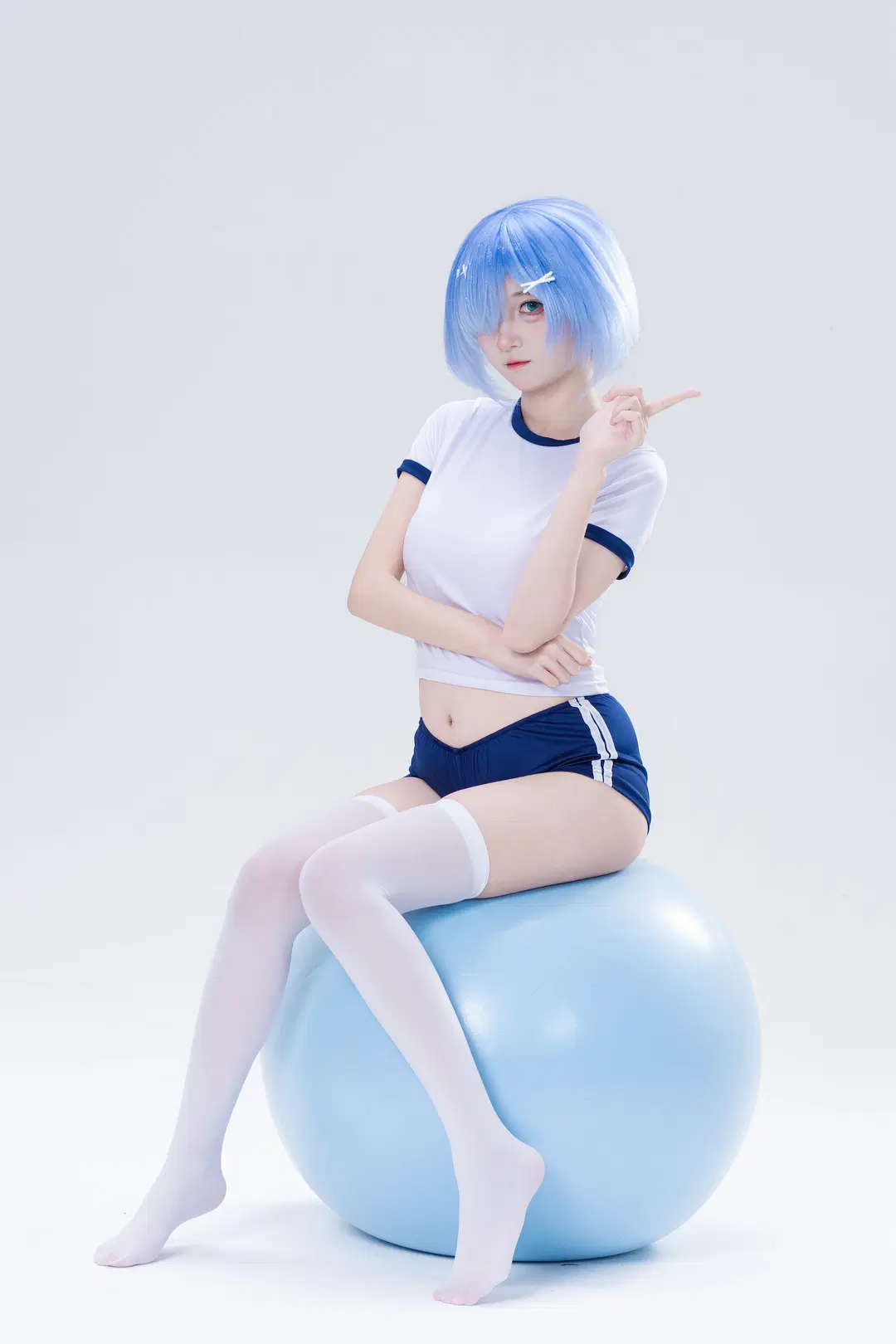 [Rem cosplay] White Studio Gymnastics Uniform Shoot Diary by 南朝花月 - Image 5