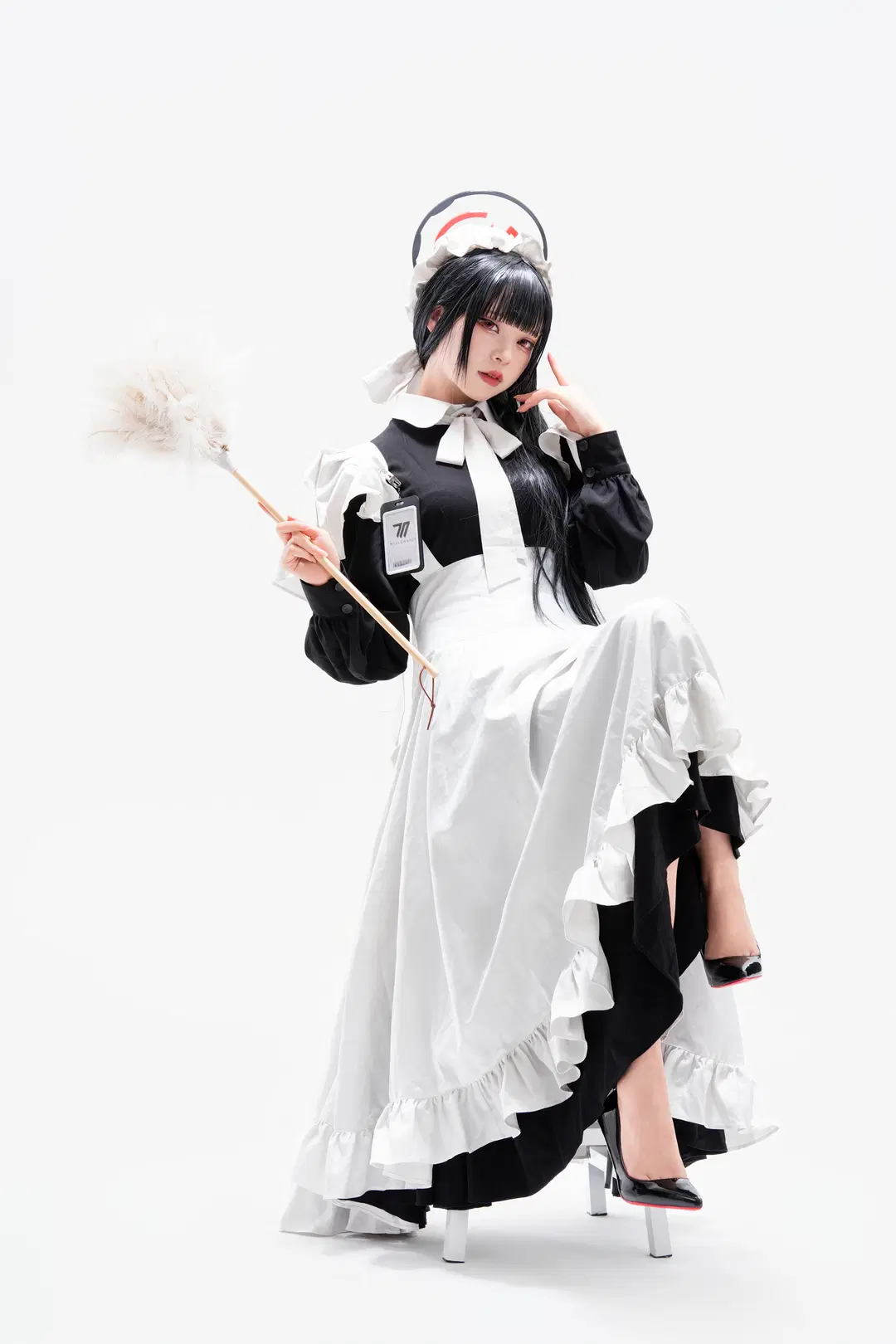 2D, cosplay, Blue Archive, Maid outfit, Tsukatsuki Rio cosplay