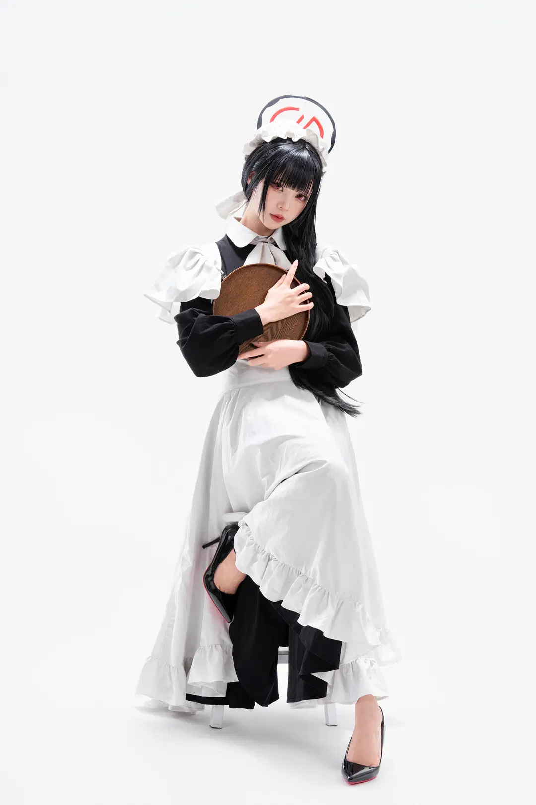 Tsukatsuki Rio cosplay: Black and White Maid outfit Styling from Blue Archive by 南朝花月 - Image 14